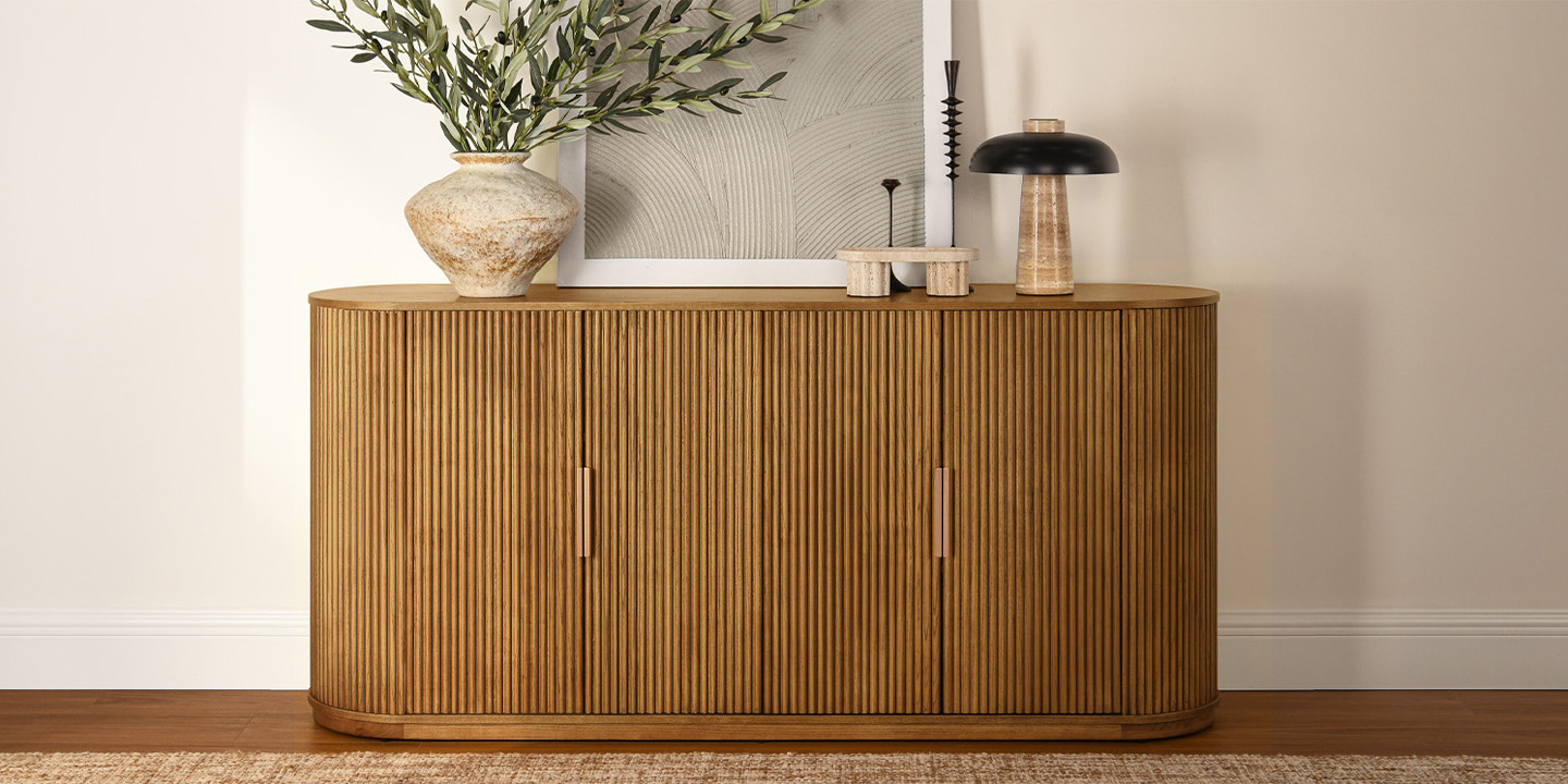 The Rolf oval sideboard