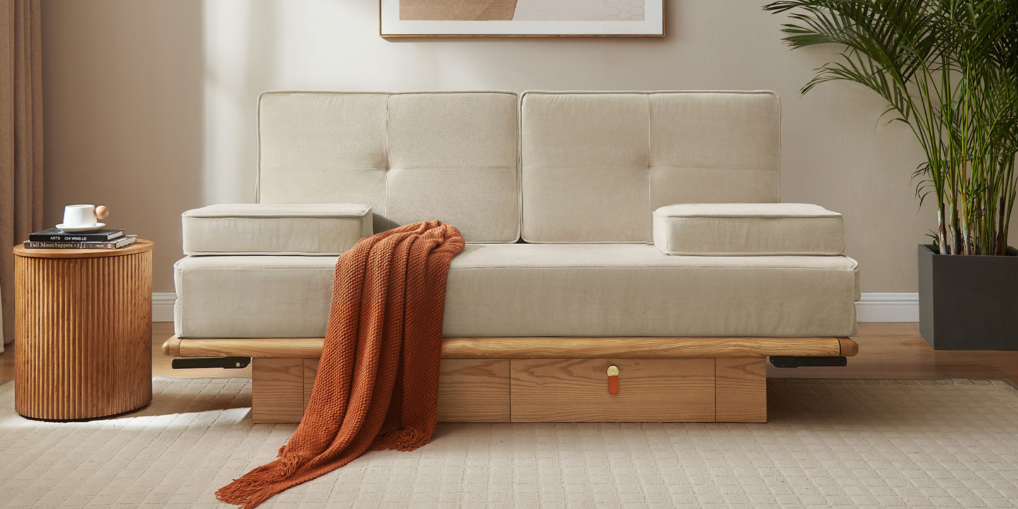 HERNEST Pick: Nanna Solid Wood Sofa Bed HERNEST Pick: Nanna Solid Wood Sofa Bed