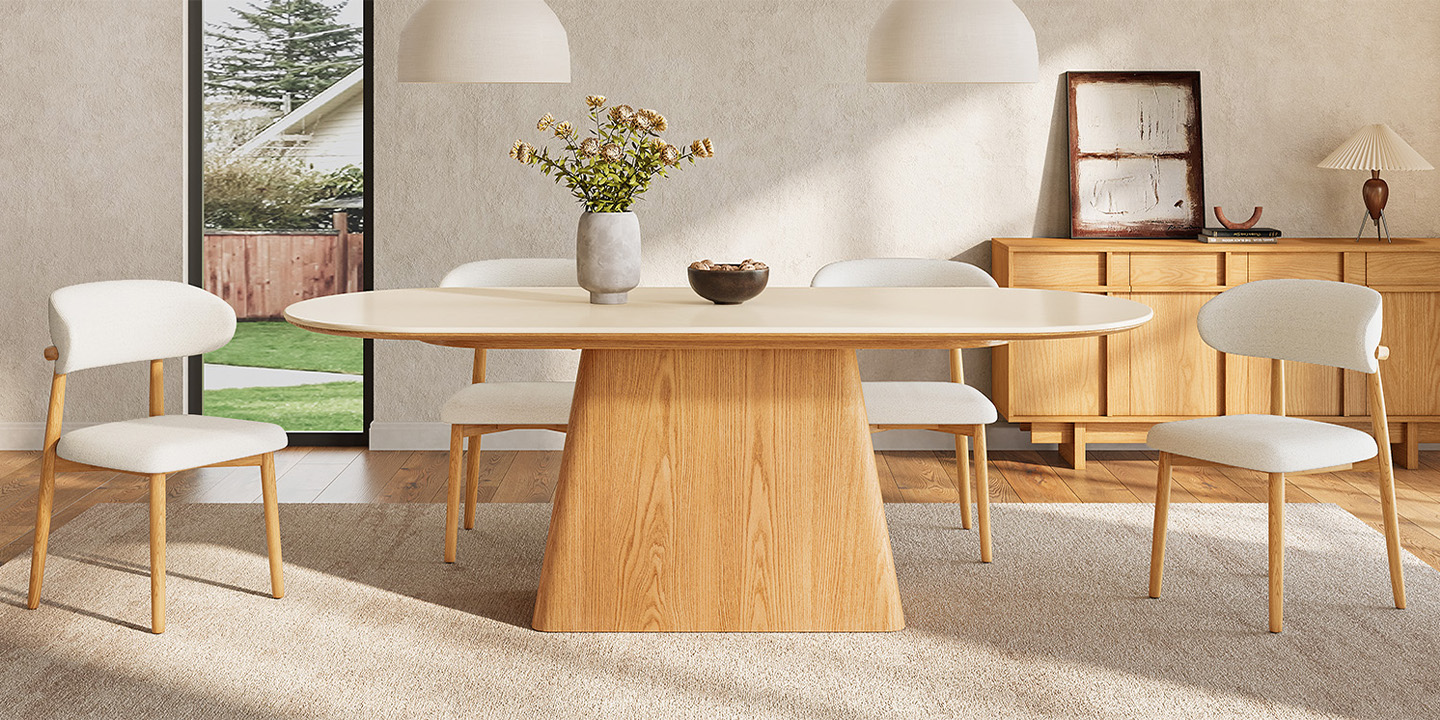 HERNEST Thorsten Oval Dining Table HERNEST Thorsten Oval Dining Table