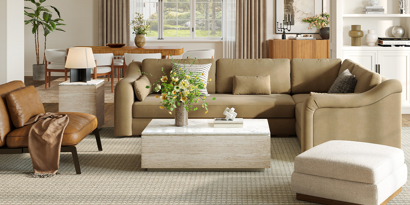 HERNEST Koselig L-Shaped Sectional