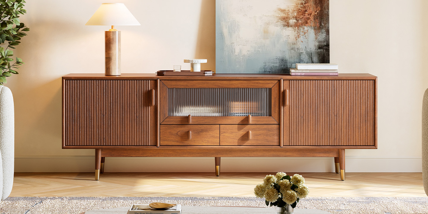 HENREST Pick: Stavn 72" MCM Fluted Media Console