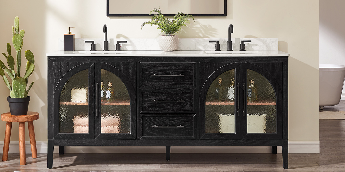 HERNEST Pick: Valborg 72" Double Bathroom Vanity HERNEST Pick: Valborg 72" Double Bathroom Vanity