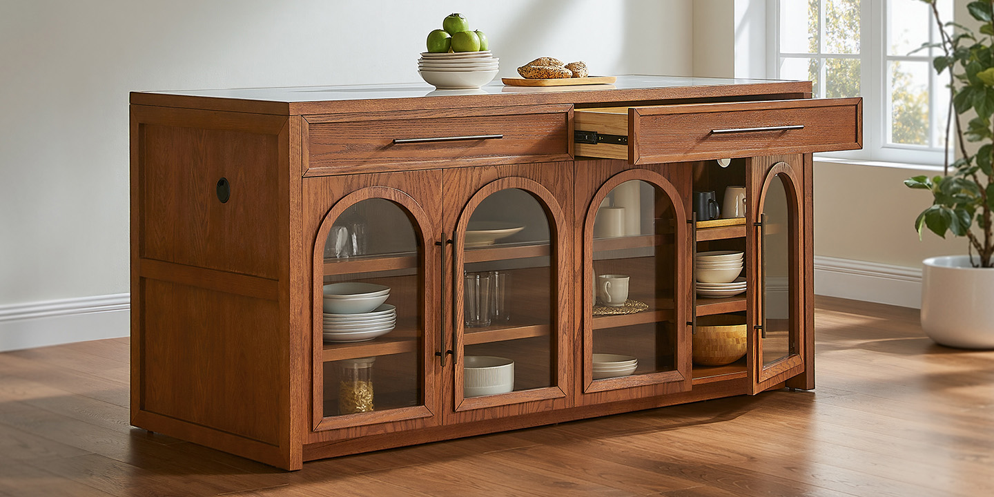 HERNEST Lira Oak Kitchen Island HERNEST Lira Oak Kitchen Island