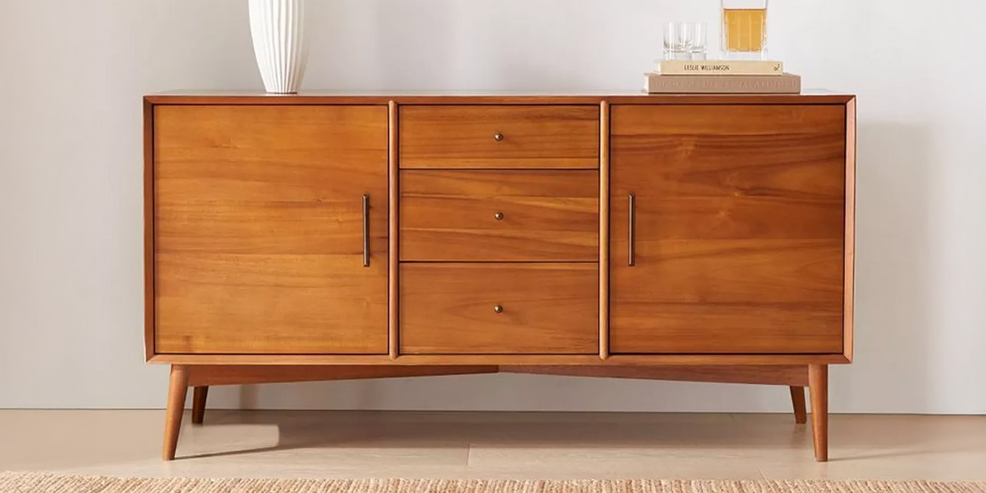 West Elm Mid-Century Wood Sideboard