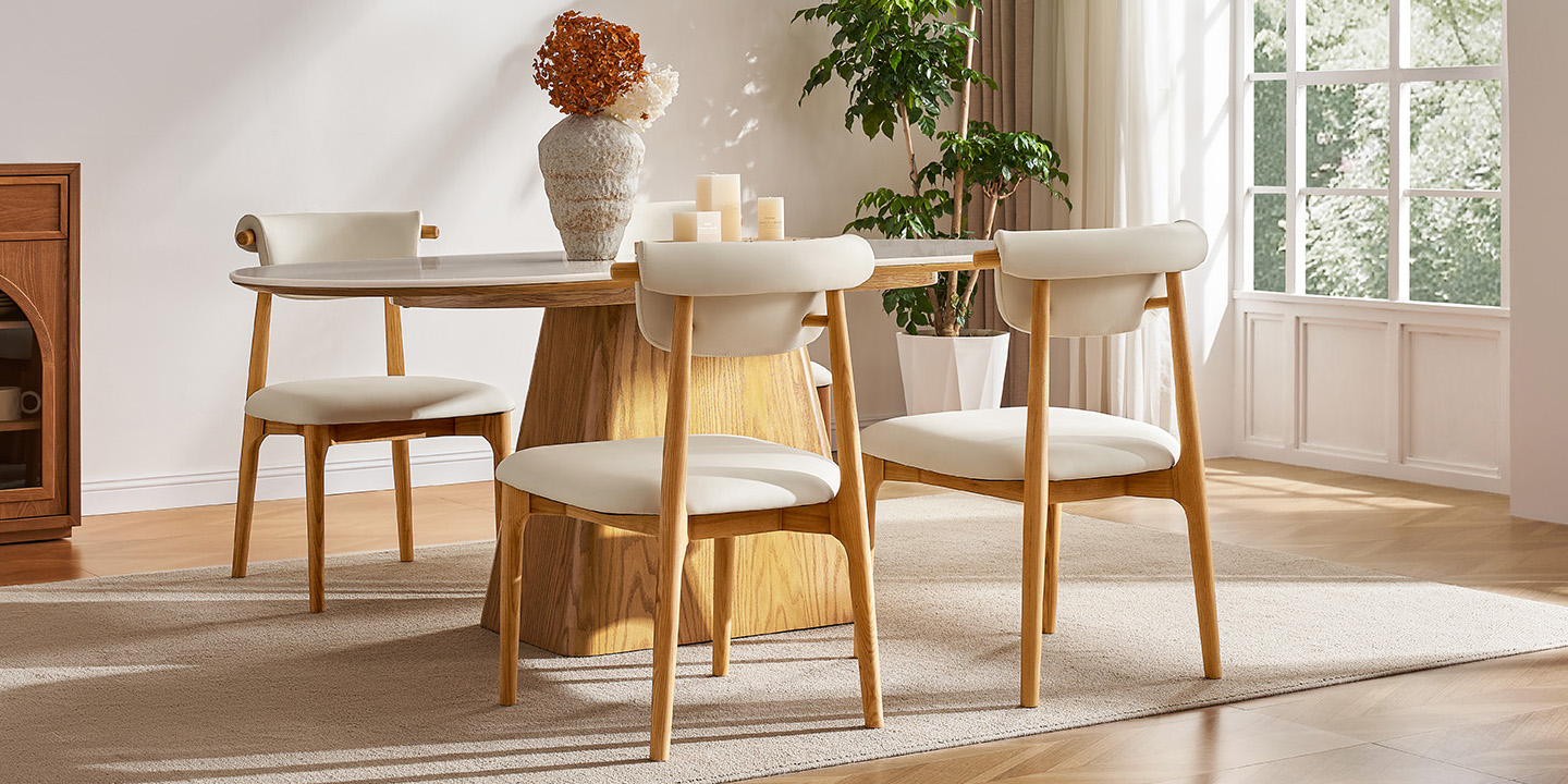 HERNEST Pick: Petra Leather Dining Chairs