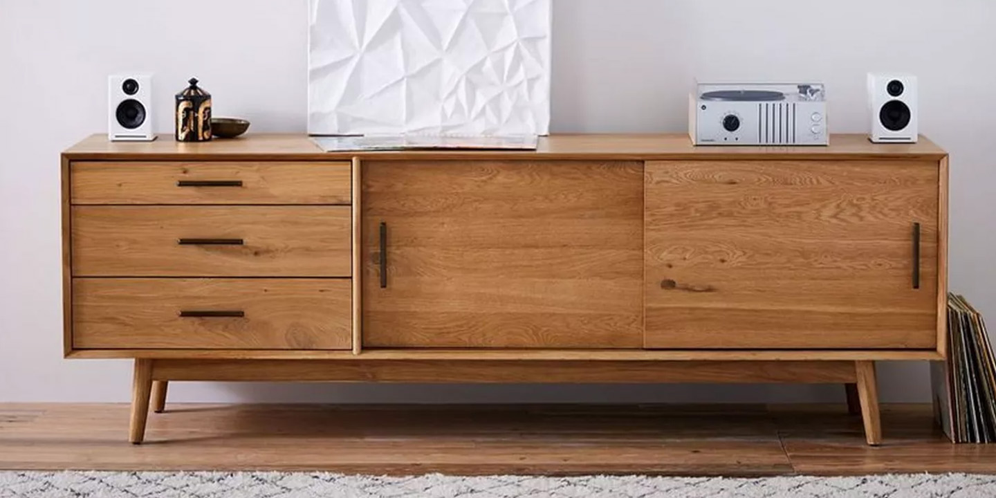 West Elm Mid-Century Wood Media Unit