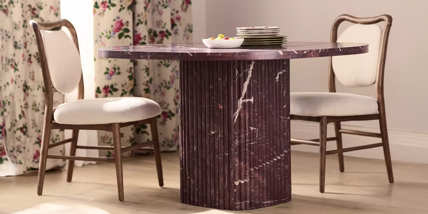 Anthropologie Kanta Square Fluted Marble Dining Table Anthropologie Kanta Square Fluted Marble Dining Table