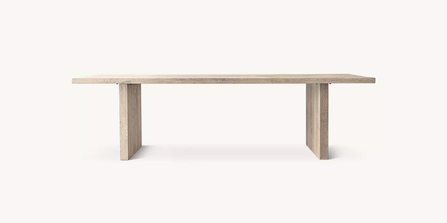 RH French Contemporary Rectangular Extension Dining Table RH French Contemporary Rectangular Extension Dining Table