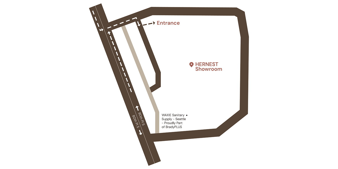 Hernest Washington Showroom Navigation Map