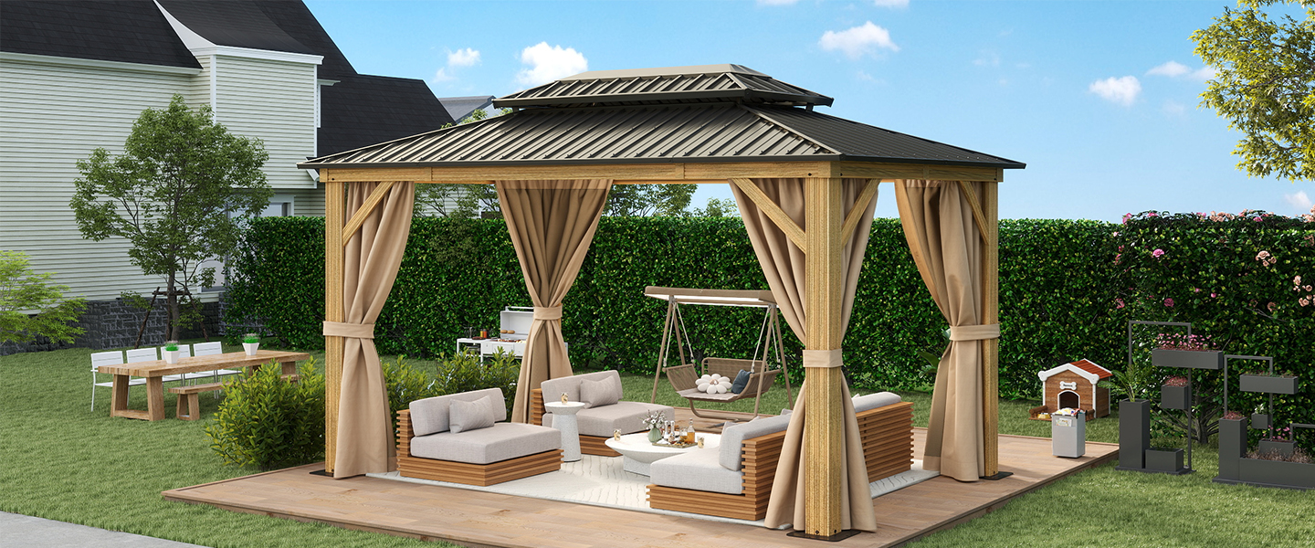 10x12 wood gazebo