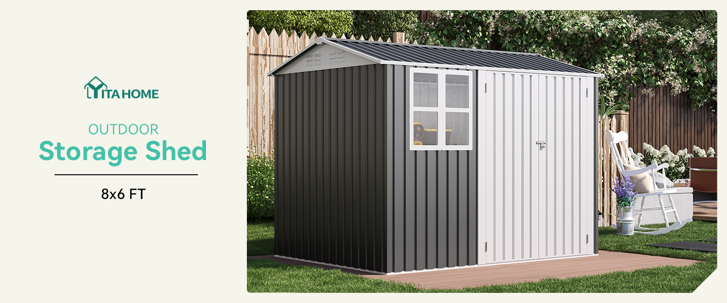 Outdoor Storage Tool Shed, Bicycle Storage Shed, storage sheds​, backyard shed​, garden shed​