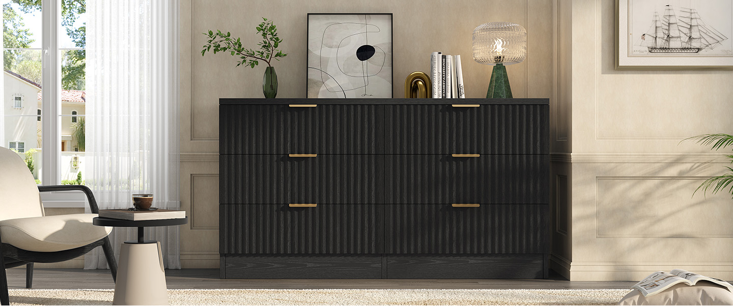 Black Six Drawer Dresser​, dresser with 6 drawers​, organizer cabinet​, mid century 6 drawer dressers​, drawer 6 dressers​, storage for cabinet​, storage cabinet​, cabinet drawer organizer​, tv stand, tool cabinet drawer organizers​, file cabinet drawer organizer​