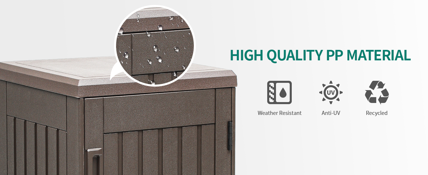 thumbnail image 2 of Homnia 60 Gallon Outdoor Parcel Delivery Box – Lockable, Waterproof Resin, Weatherproof Mailbox For Packages 2 of 4