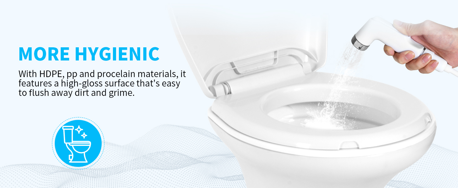 RV & Camper Toilet Bidet Attachment - Slide-In Fresh Water Sprayer With Dual Nozzles, Easy Install