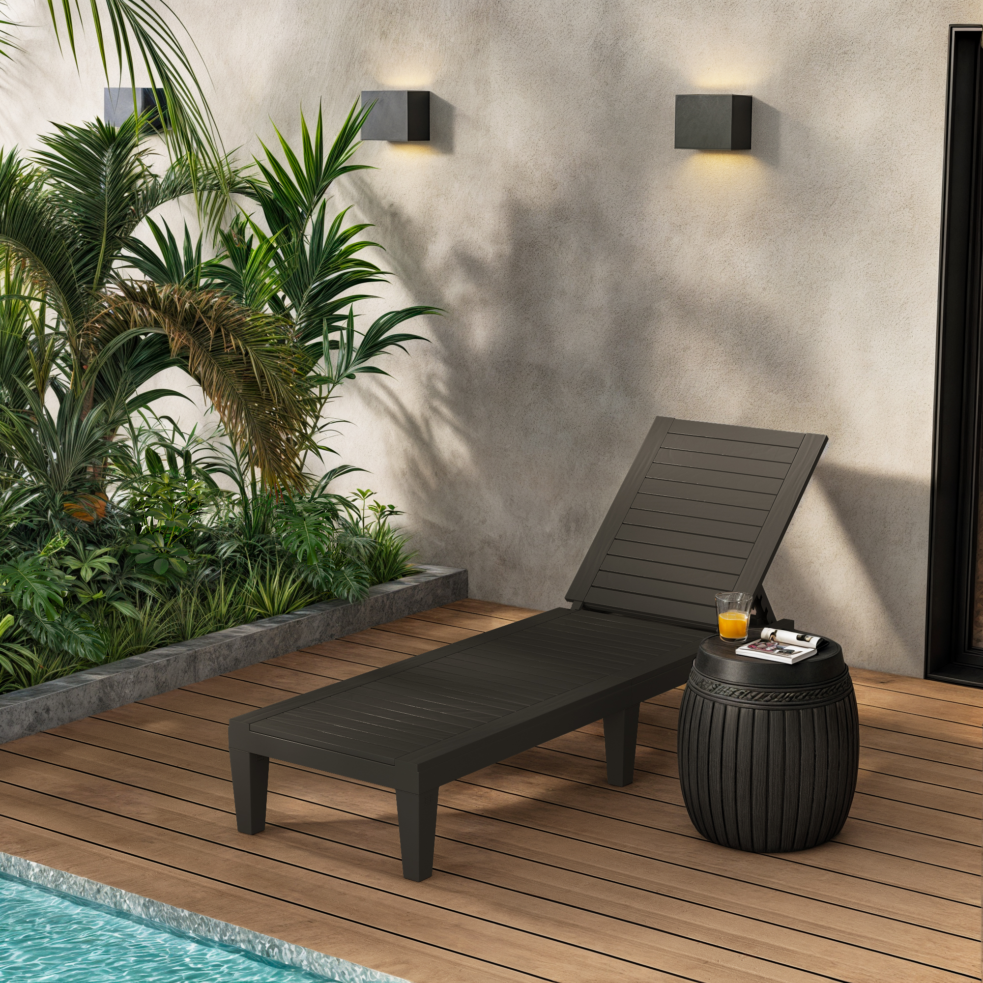 HOOOWOOO Tahoe Grey 10-Piece Wicker Swivel Rocking Outdoor