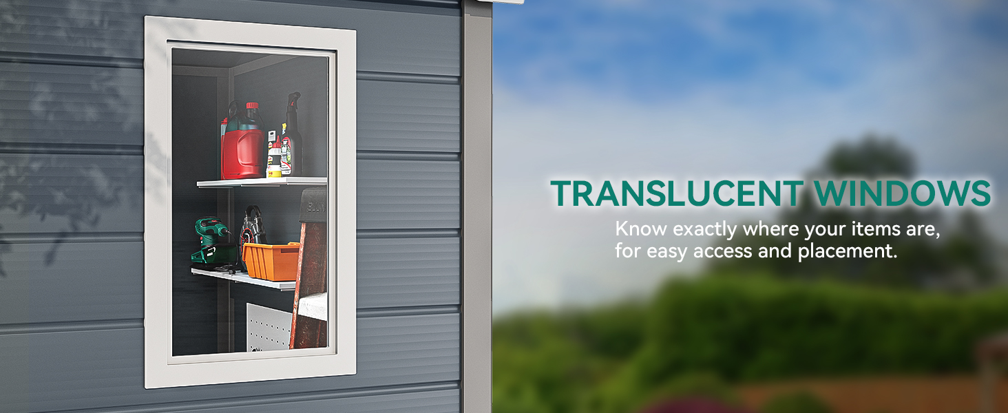 thumbnail image 2 of TAUS 7.9x9.1FT Outdoor Storage Shed - Lockable, Waterproof Plastic, All-Weather 2 of 6