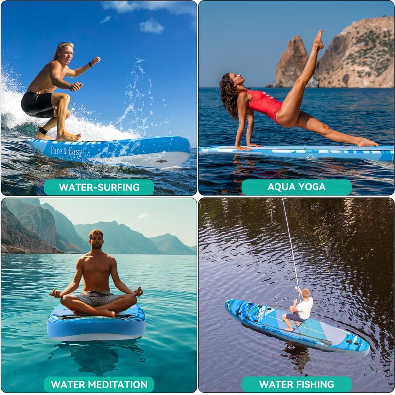 TUSY Inflatable Stand Up Paddle Board with SUP Accessories Travel Back Fbsport Stand Up Paddle Board TUSY Inflatable Stand Up Paddle