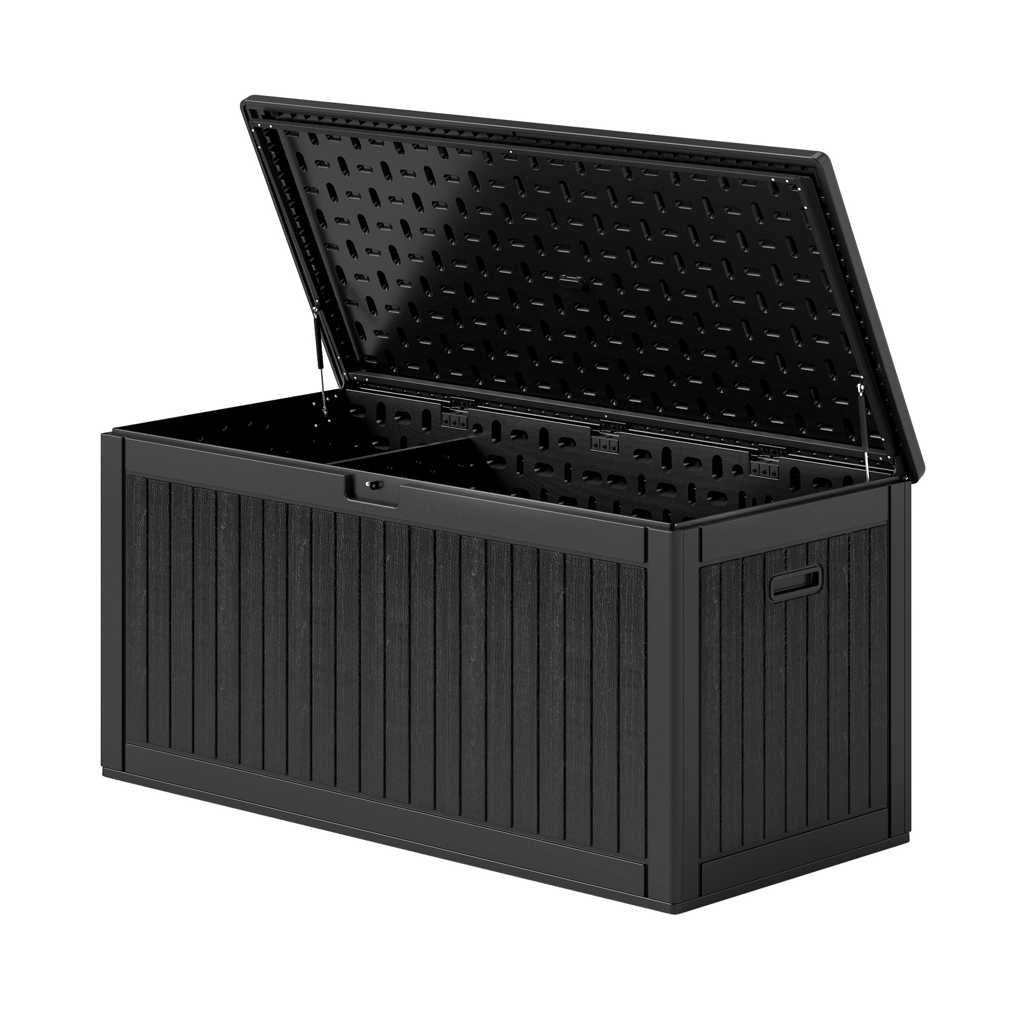 Yitahome | 260 Gallon Extra Large Black Outdoor Resin Deck Box in