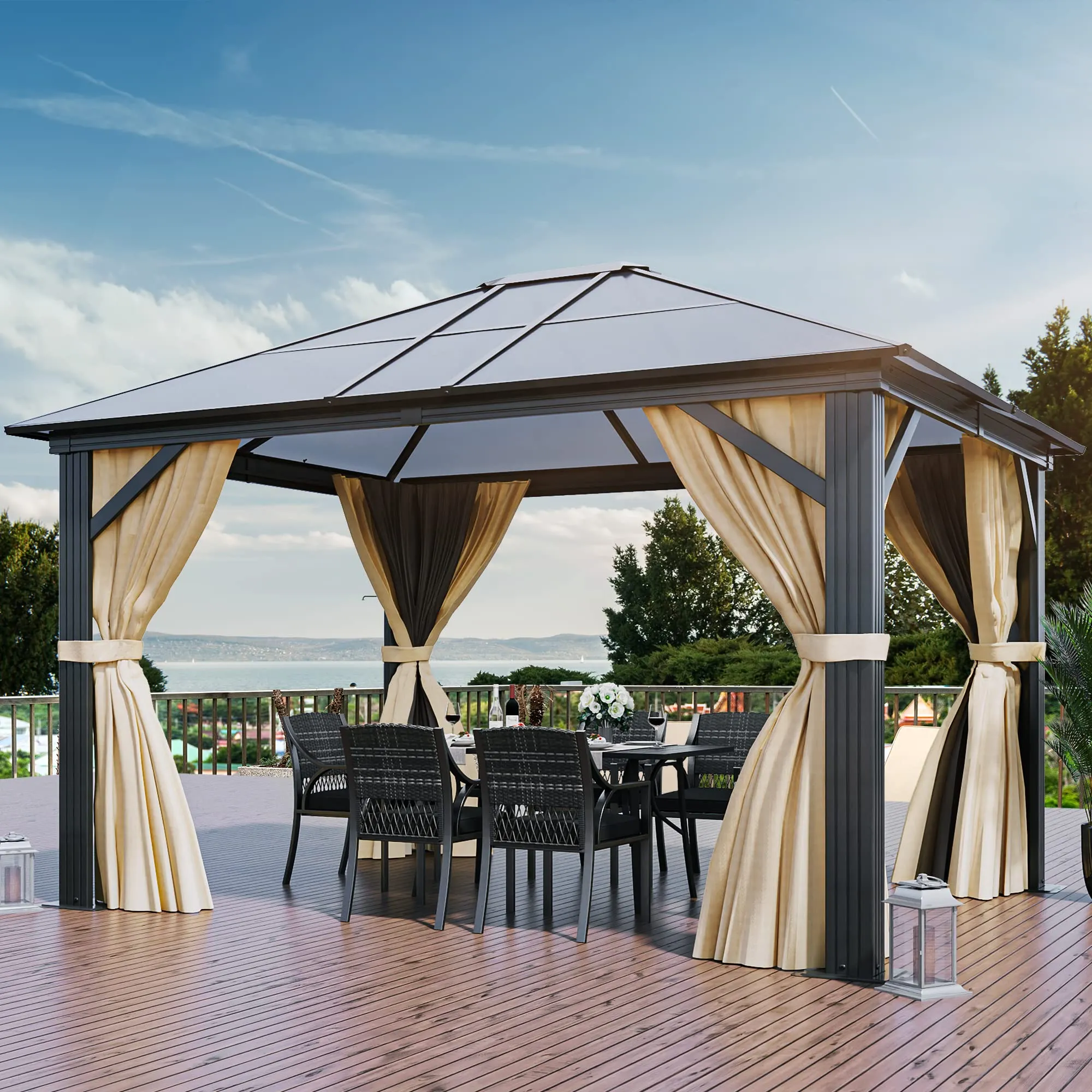 gazebo hardtop 10x12