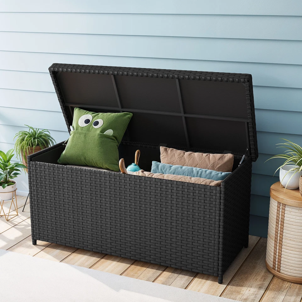 Yitahome | 260 Gallon Outdoor Storage Box with Waterproof Wicker Cover