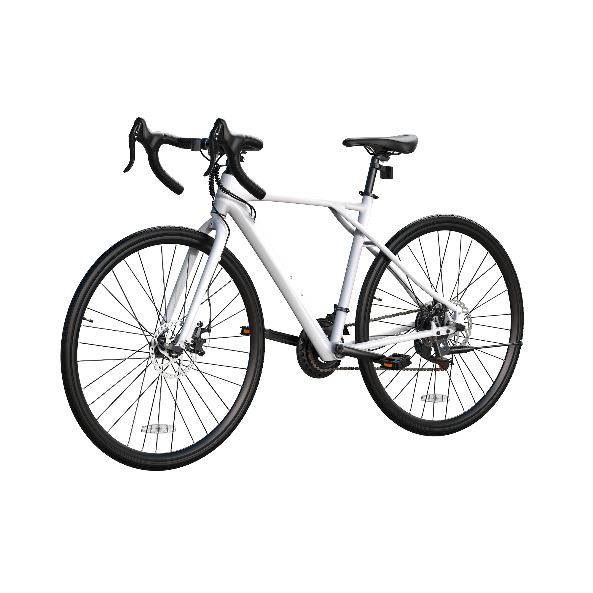 Yitahome | White 700C 21 Speed Road Bike with Lightweight