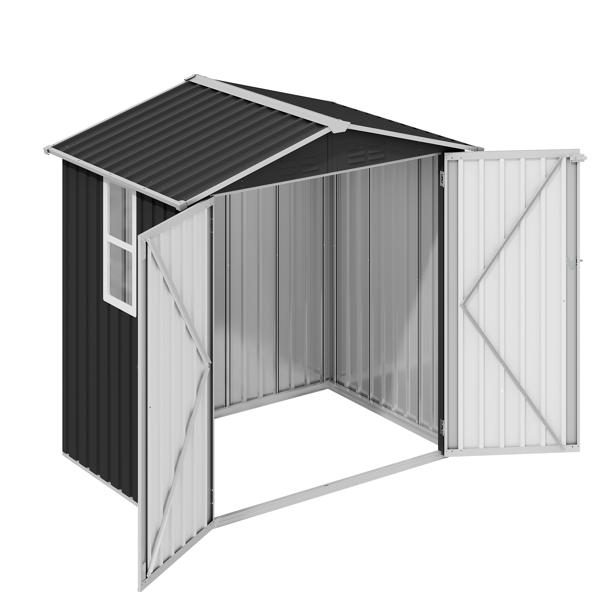 Yitahome | 6 x 4 ft Outdoor Shed Building with Lockable Doors