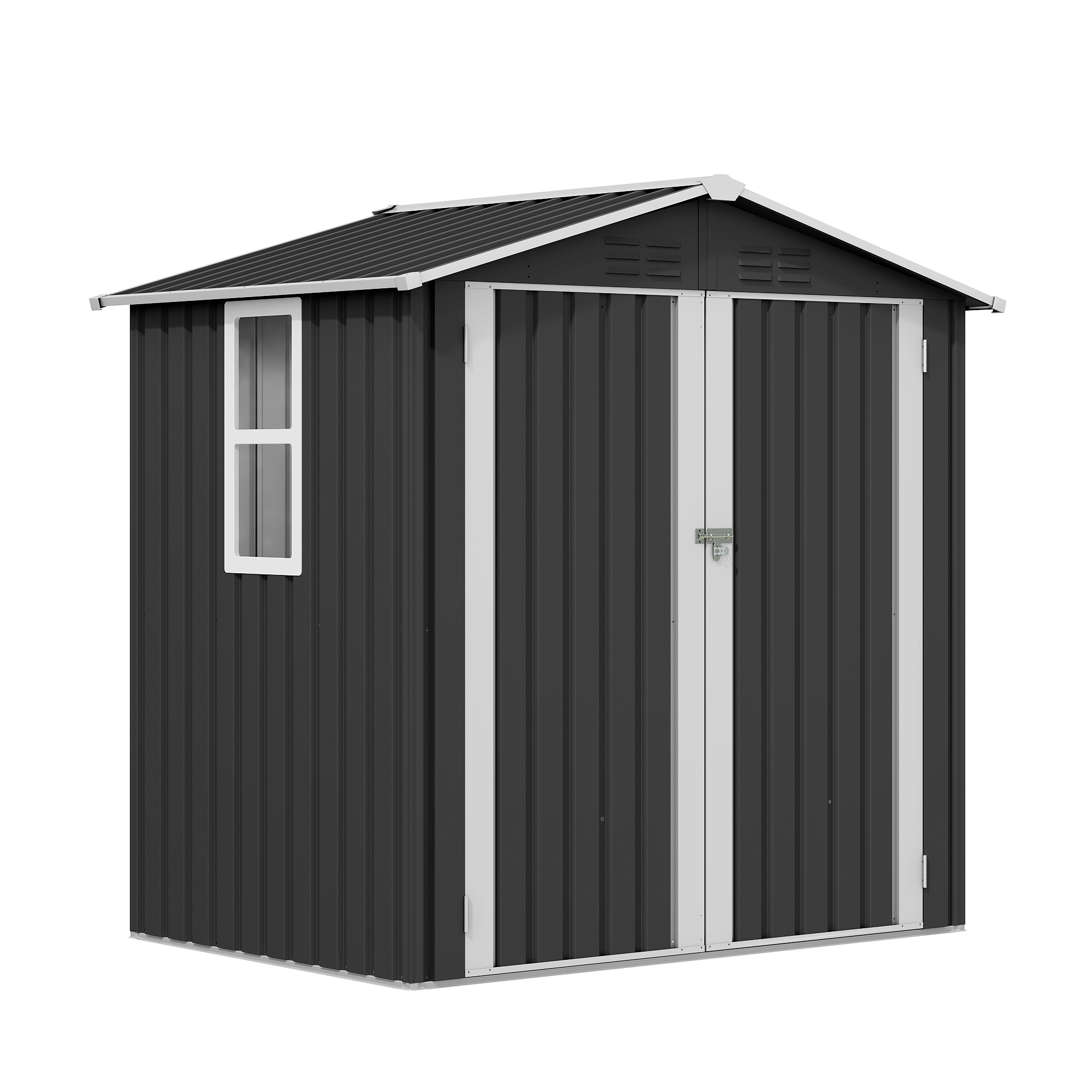 Yitahome | 6 x 4 ft 5.6 x 3.9 ft Sloped Roof Outdoor Shed with