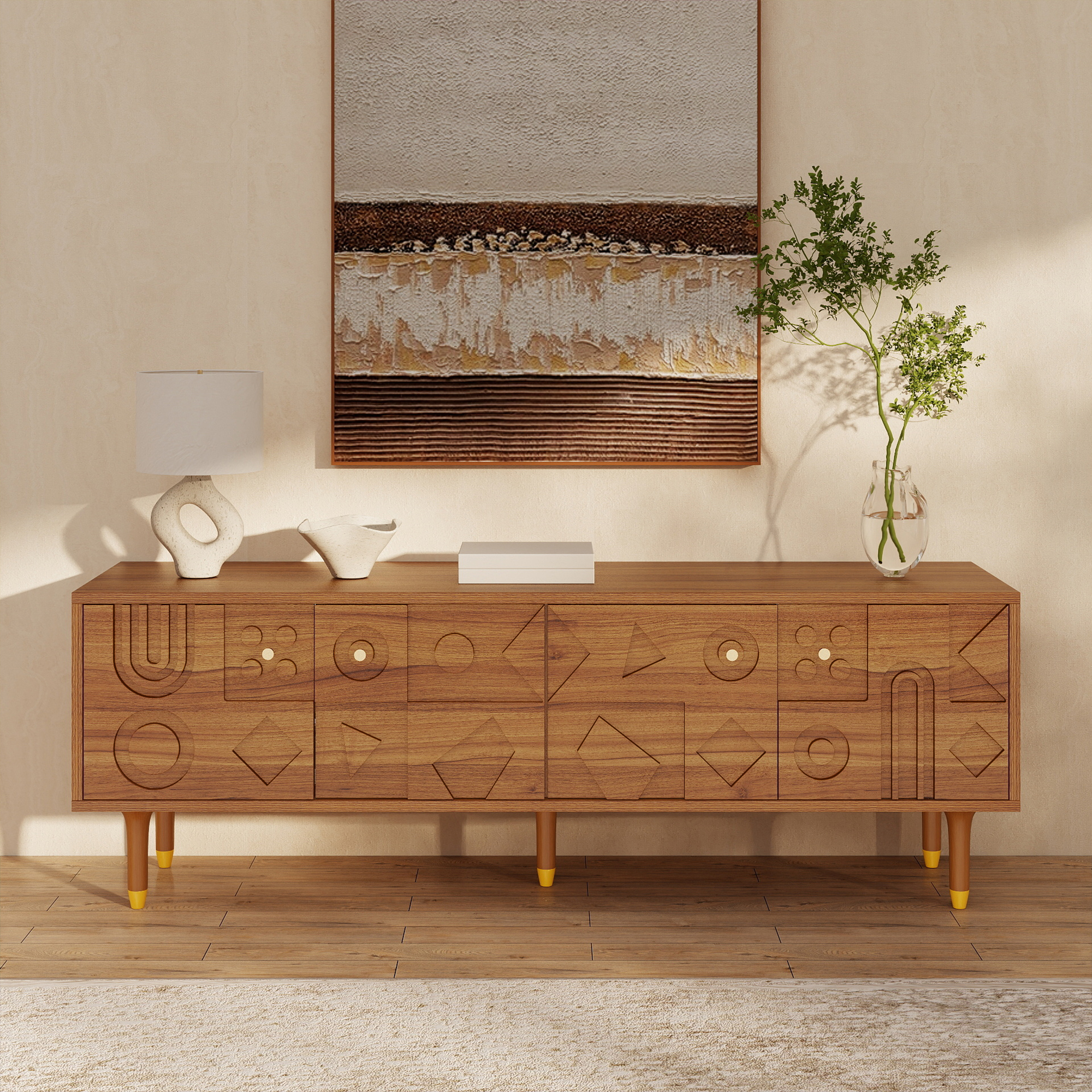 Yitahome | Mid-Century Modern Walnut 70