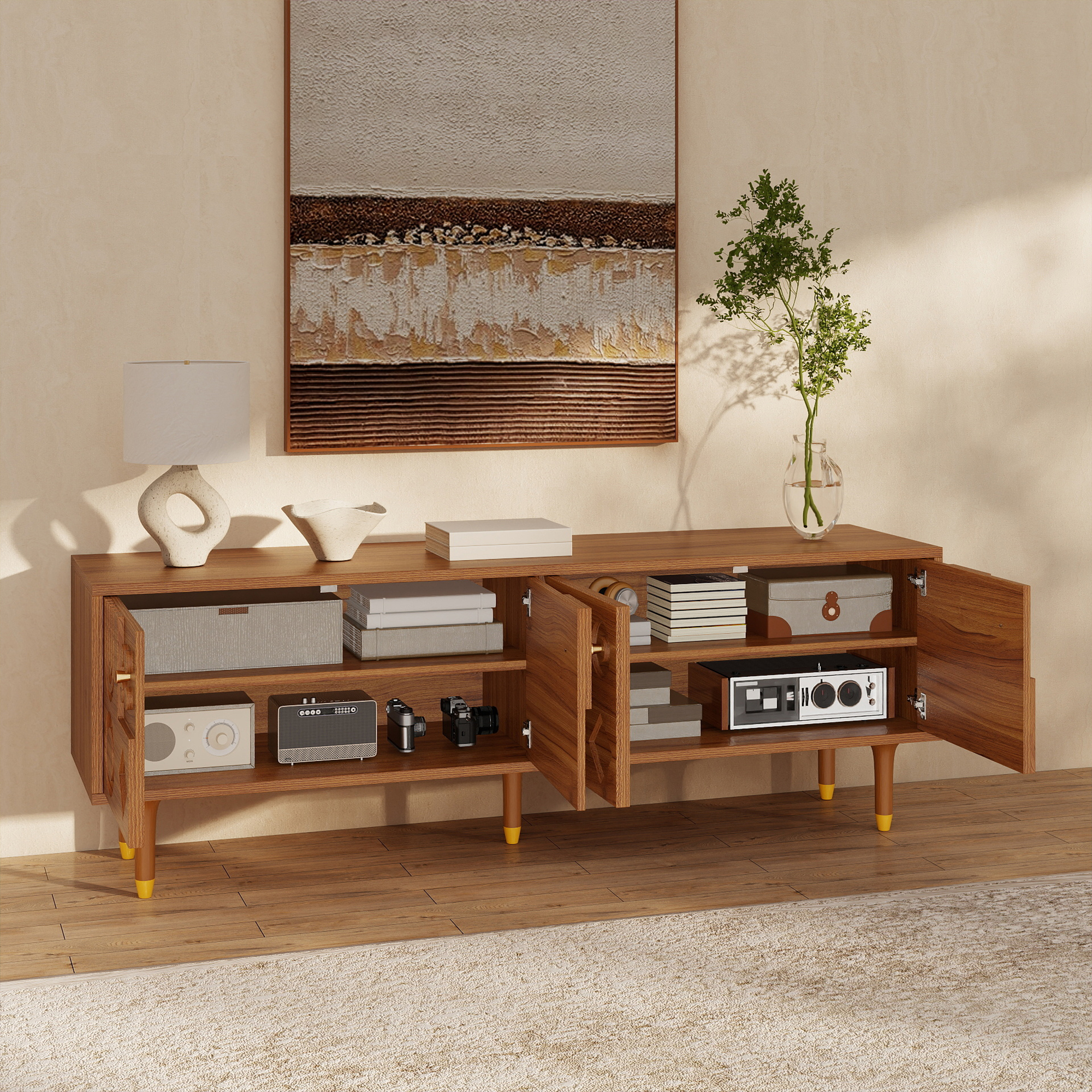Yitahome | Mid-Century Modern Walnut 70