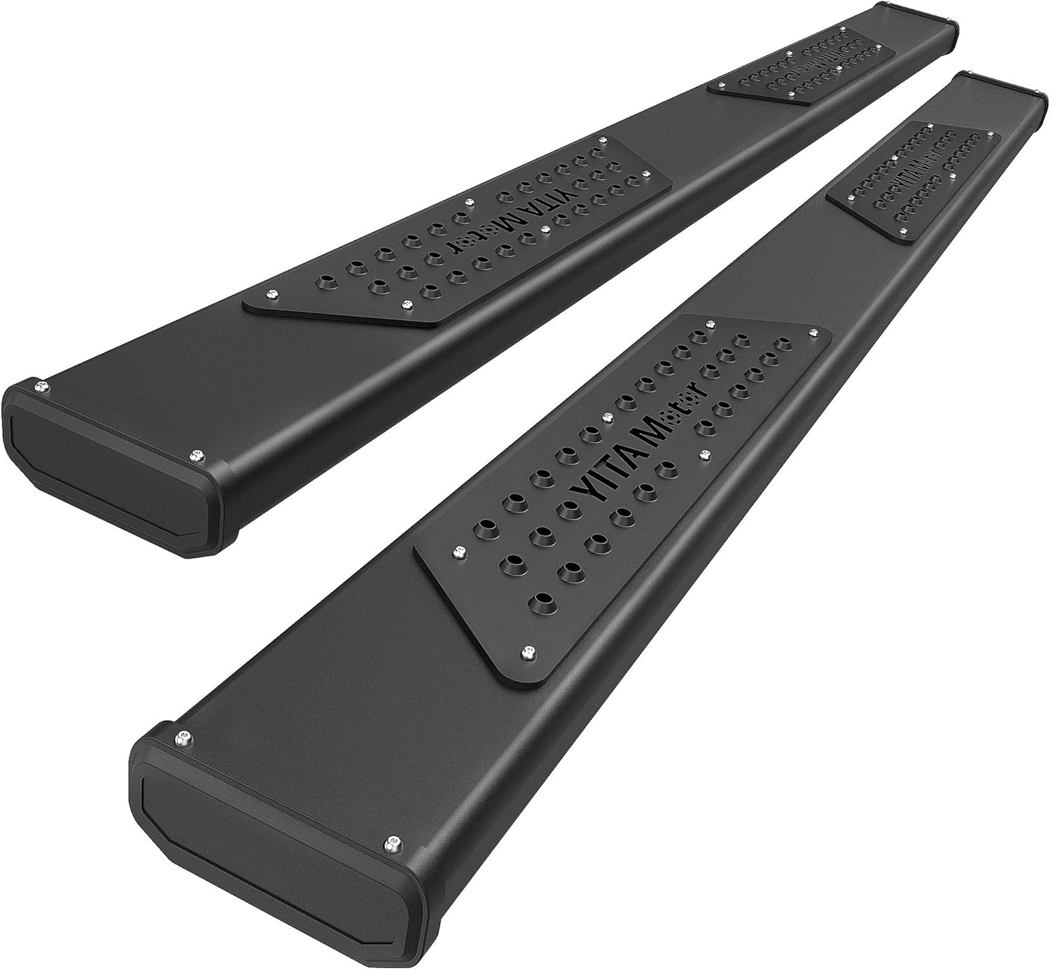 Running Boards 6.5 Inch Compatible with 2019-2025 Dodge Ram 1500 Crew Cab Black Textured Nerf Bars Side Step (Only Fit 2019-2025 Ram 1500 New Body)