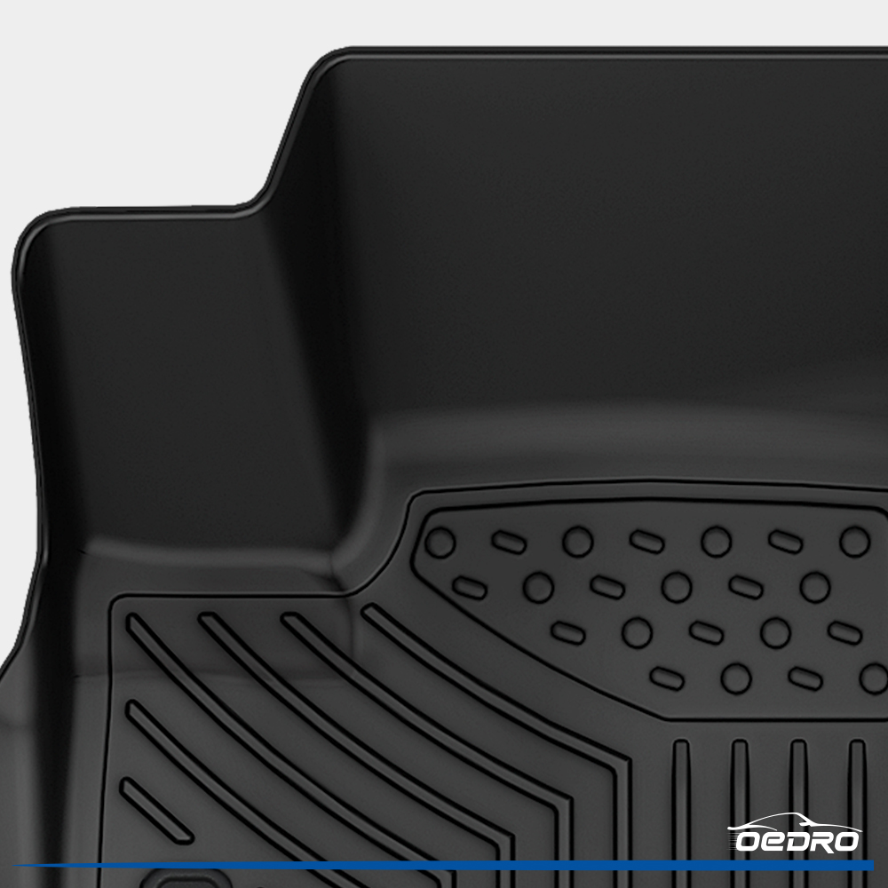 Side view of OEDRO Floor Mats Set for 2022-2025 Jeep Grand Cherokee Custom Fit All Weather Front & Rear Row Car Floor Mats Set