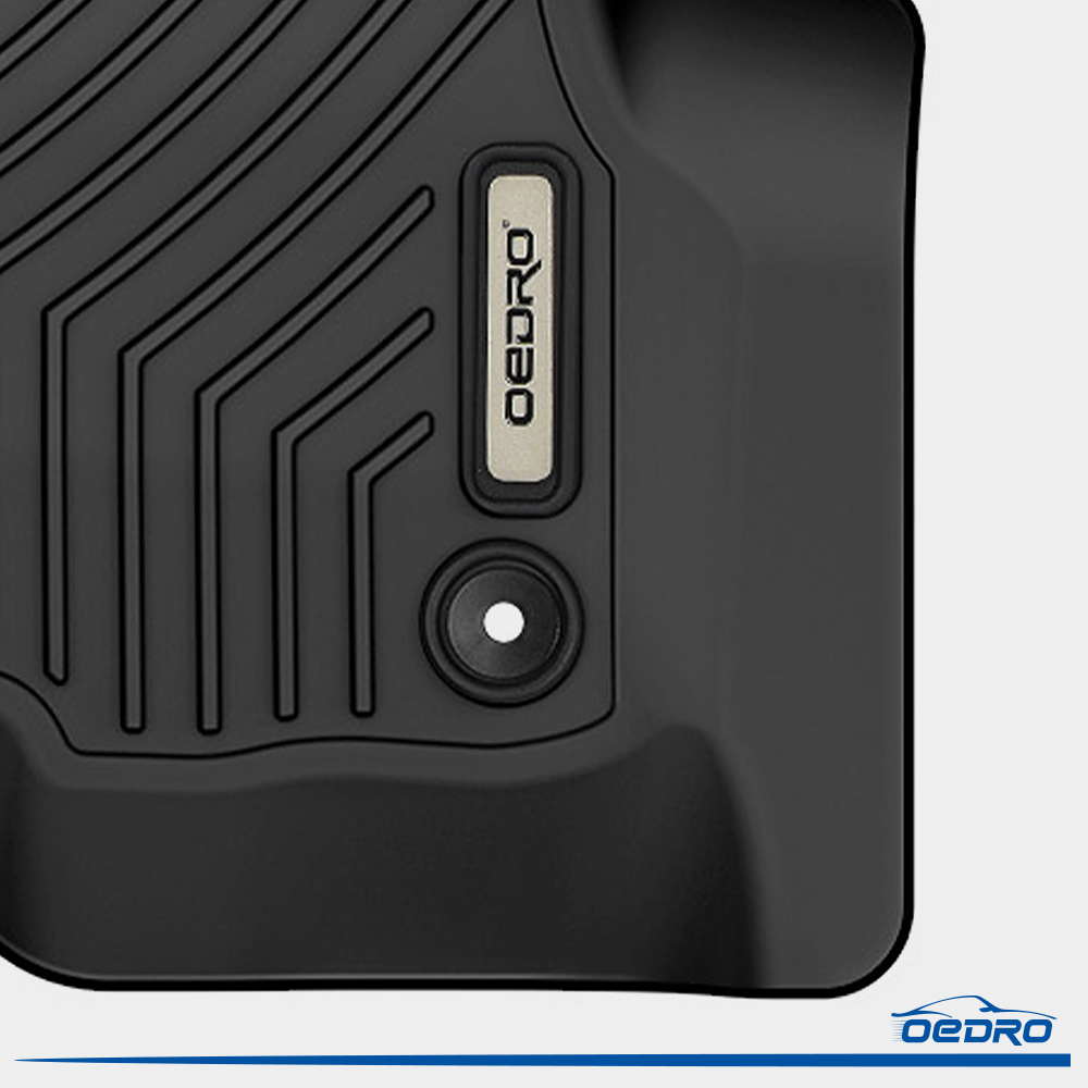 Side view of OEDRO Floor Mats and Cargo Liner Behind 2nd Row Set Black Compatible with 2018-2025 Expedition with 2nd Row Bucket Seats.