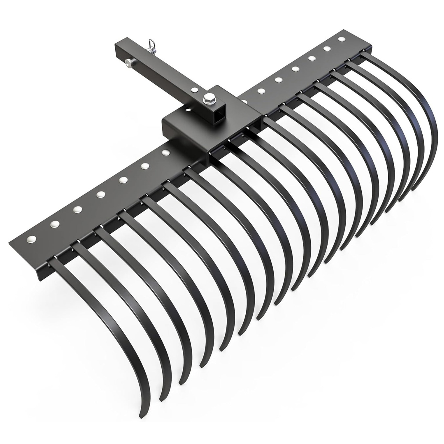 YITAMOTOR® Tractors Rake 17 Pine Straw Rake Fits 2"" Receiver for Lawn Tractors or ATV/UTV