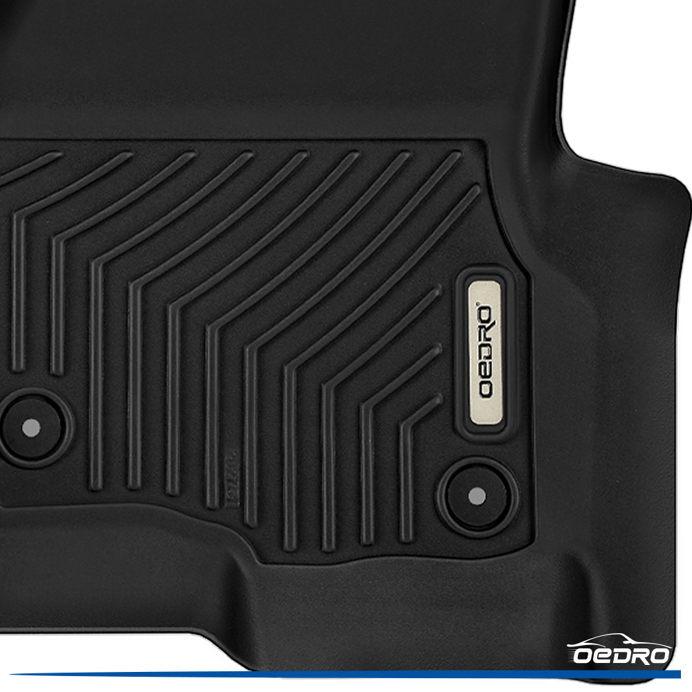 Side view of OEDRO Floor Mats for 2018-2024 Ford Expedition/Expedition Max with 2nd Row Bench Seat Full Set Liners
