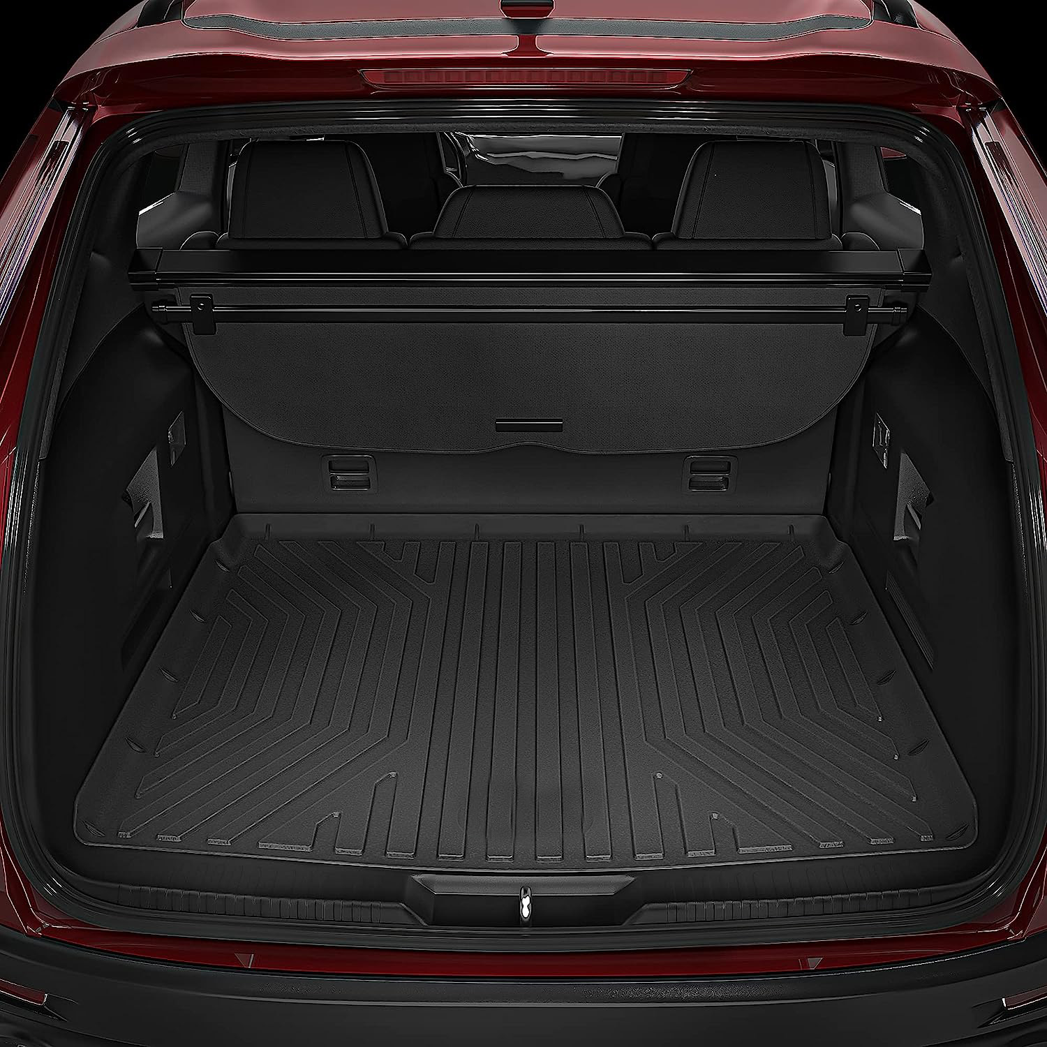Side view of OEDRO Cargo Liner for 2010-2017 Chevrolet Equinox/GMC Terrain, All-Weather Custom Fit Trunk Cargo Mat