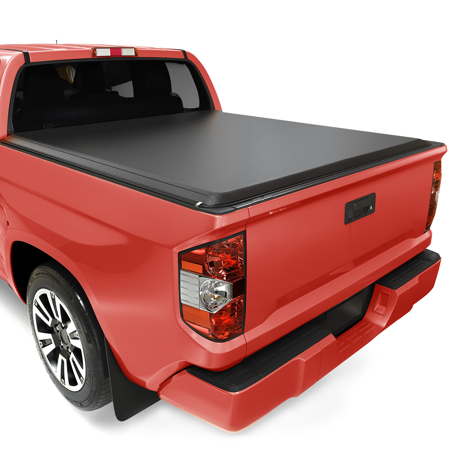 YITAMOTOR® Soft Roll Up Truck Bed Tonneau Cover Compatible with 2022-2025 Toyota Tundra(Excl. Trail Edition) with Deck Rail System 5.5 ft Bed