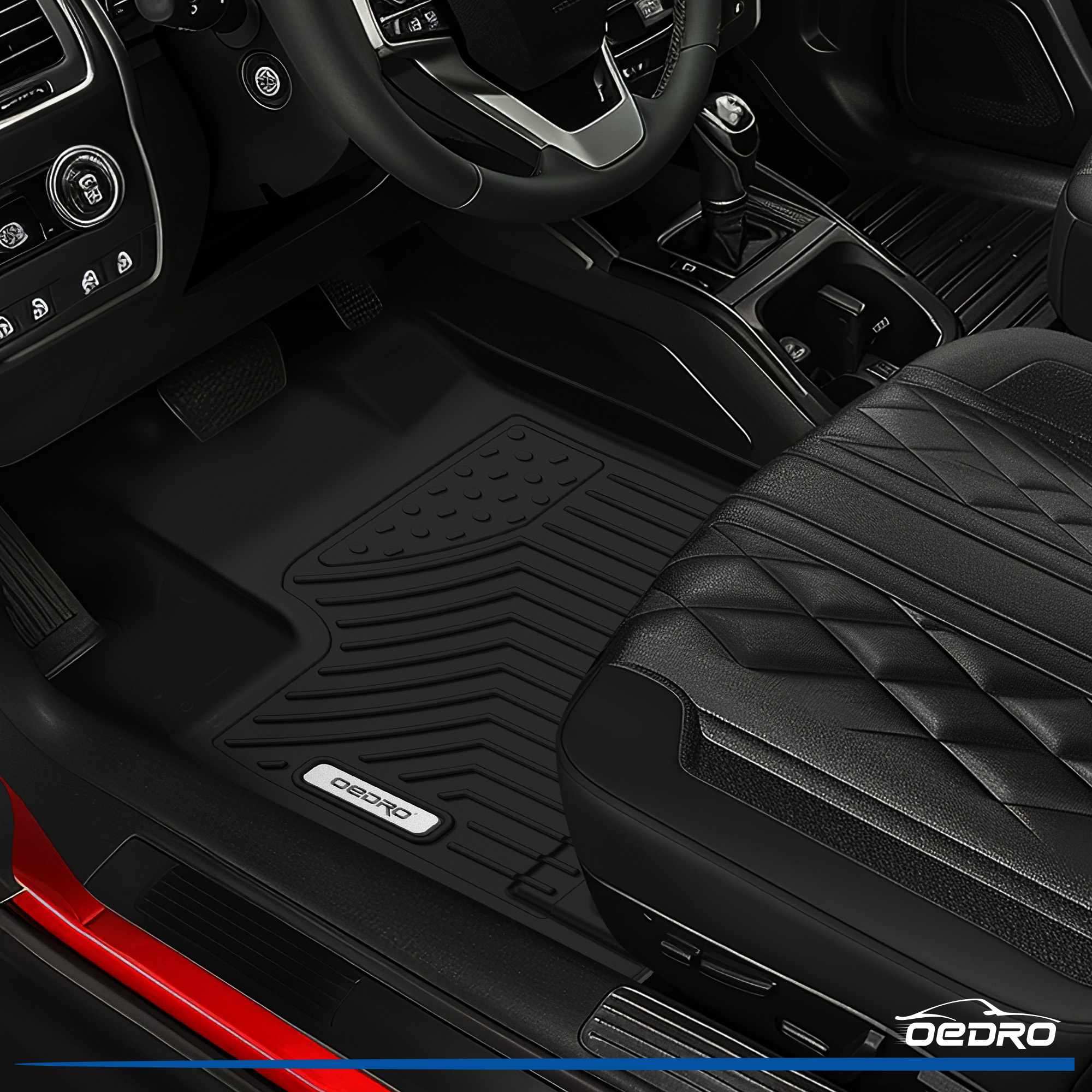 Side view of 2022-2025 Nissan Pathfinder Floor Mats | 7 Passenger Models Only