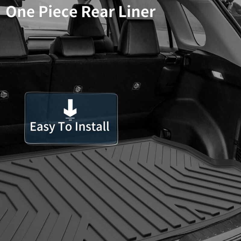 Side view of OEDRO Cargo Liner for 2010-2017 Chevrolet Equinox/GMC Terrain, All-Weather Custom Fit Trunk Cargo Mat