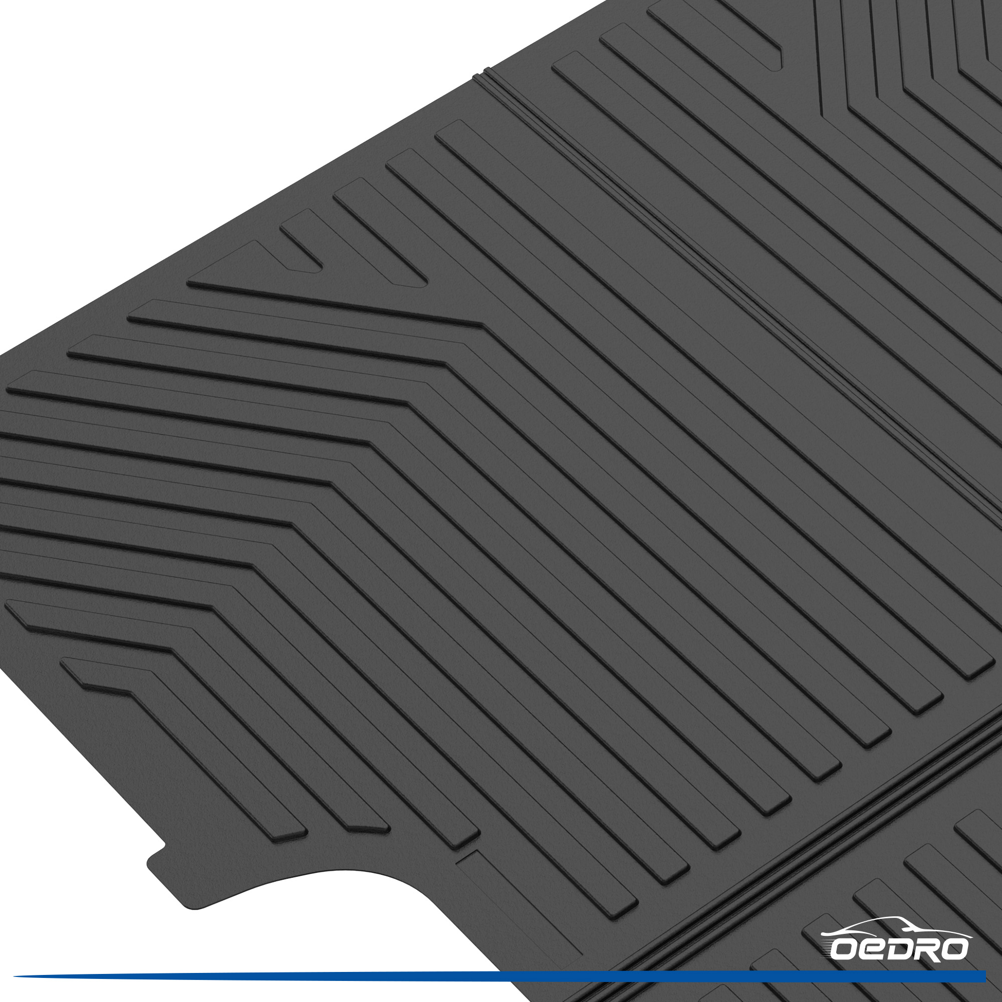 Side view of OEDRO® Truck Bed Mat for 2022-2026 Toyota Tundra CrewMax Bed 6.5FT, TPE All-Weather Bed Liner for Toyota Tundra Rear Trunk Cover Mat