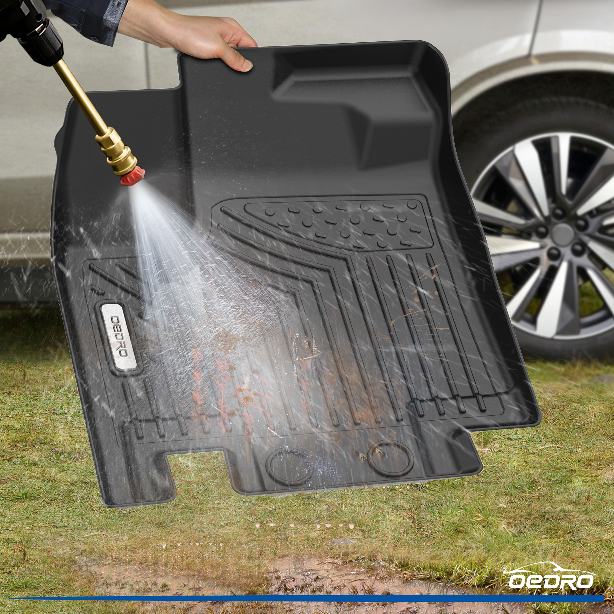 Side view of 2022-2025 Nissan Pathfinder Floor Mats | 7 Passenger Models Only