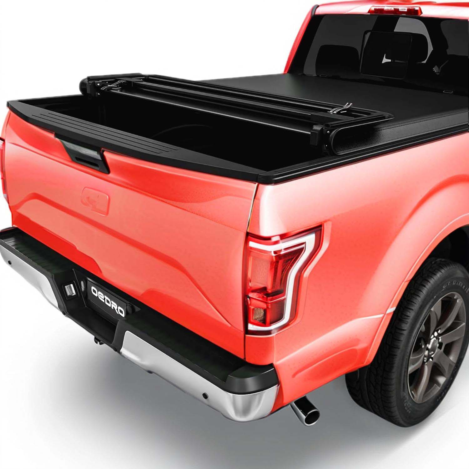 OEDRO 6.4ft Soft Quad-Fold Truck Bed Tonneau Cover for 2002-2025 Dodge Ram 1500 (Inclu. Classic & New), 2003-2025 Dodge Ram 2500 3500 w/o Ram Box