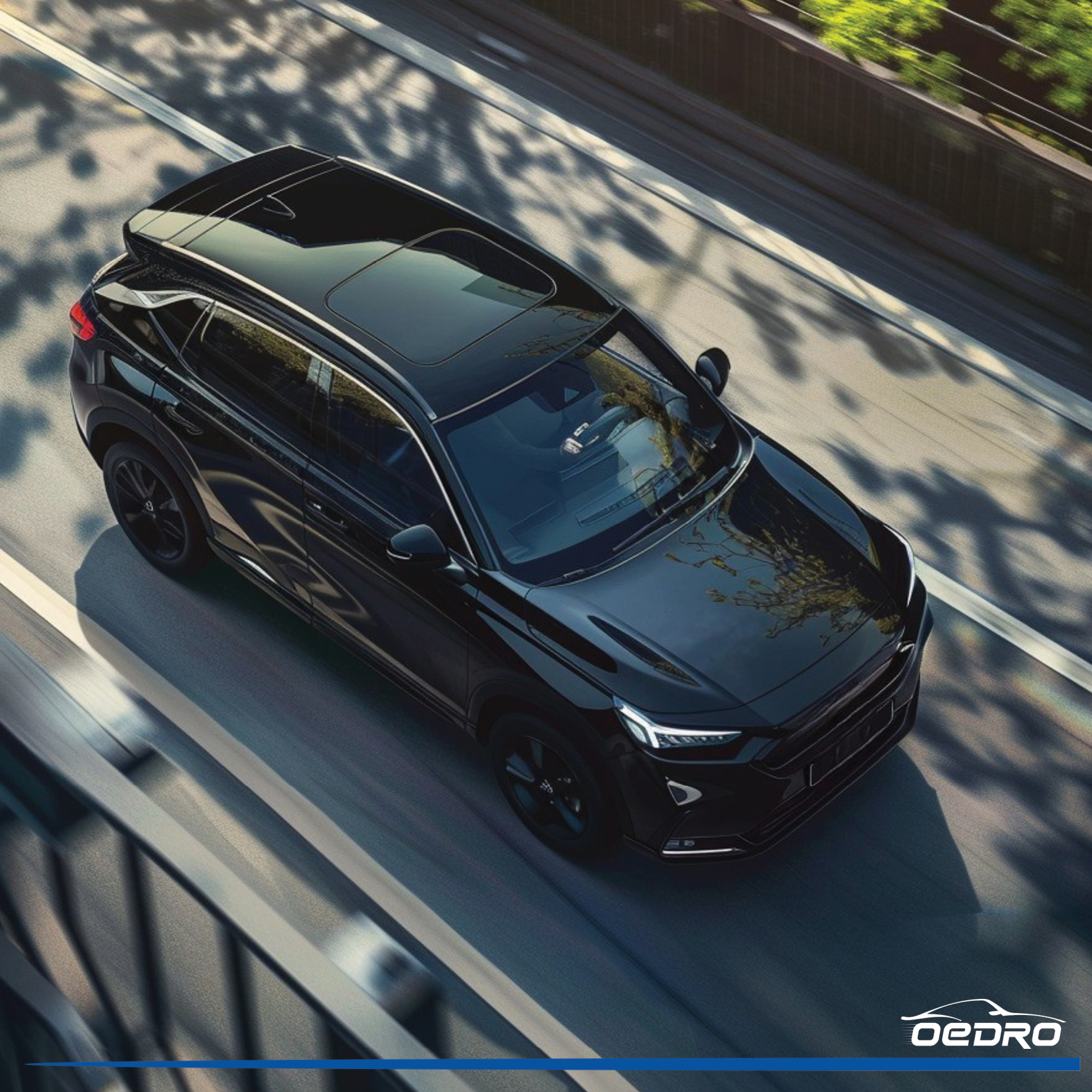 Side view of OEDRO Cargo Liner for 2023-2025 Honda HR-V HRV, Custom Fit Waterproof Cargo Trunk Liner Mat