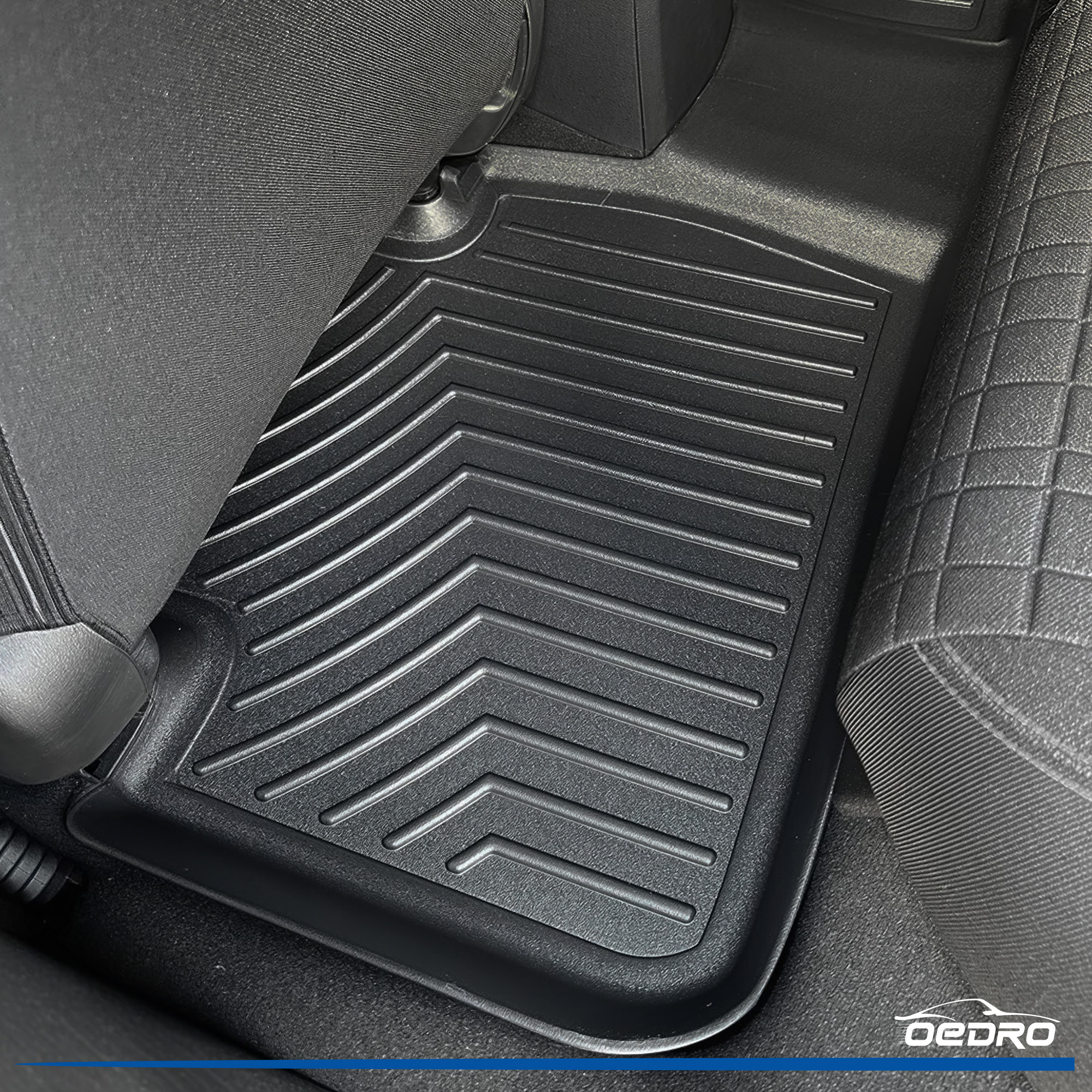Side view of OEDRO Custom Fit All-Weather Floor Mats for 2023-2025 Honda HR-V | Durable & Waterproof Car Floor Mats for Full Protection