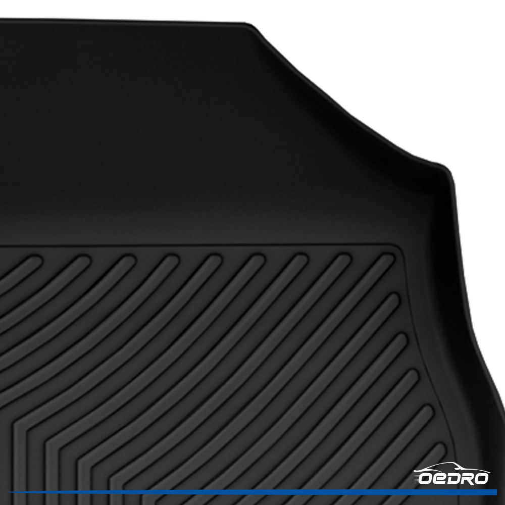 Side view of OEDRO Floor Mats Carpet Liners All-Weather for 2018-2025 Chevrolet Traverse 7 Seats with 2nd Row Bucket Seats