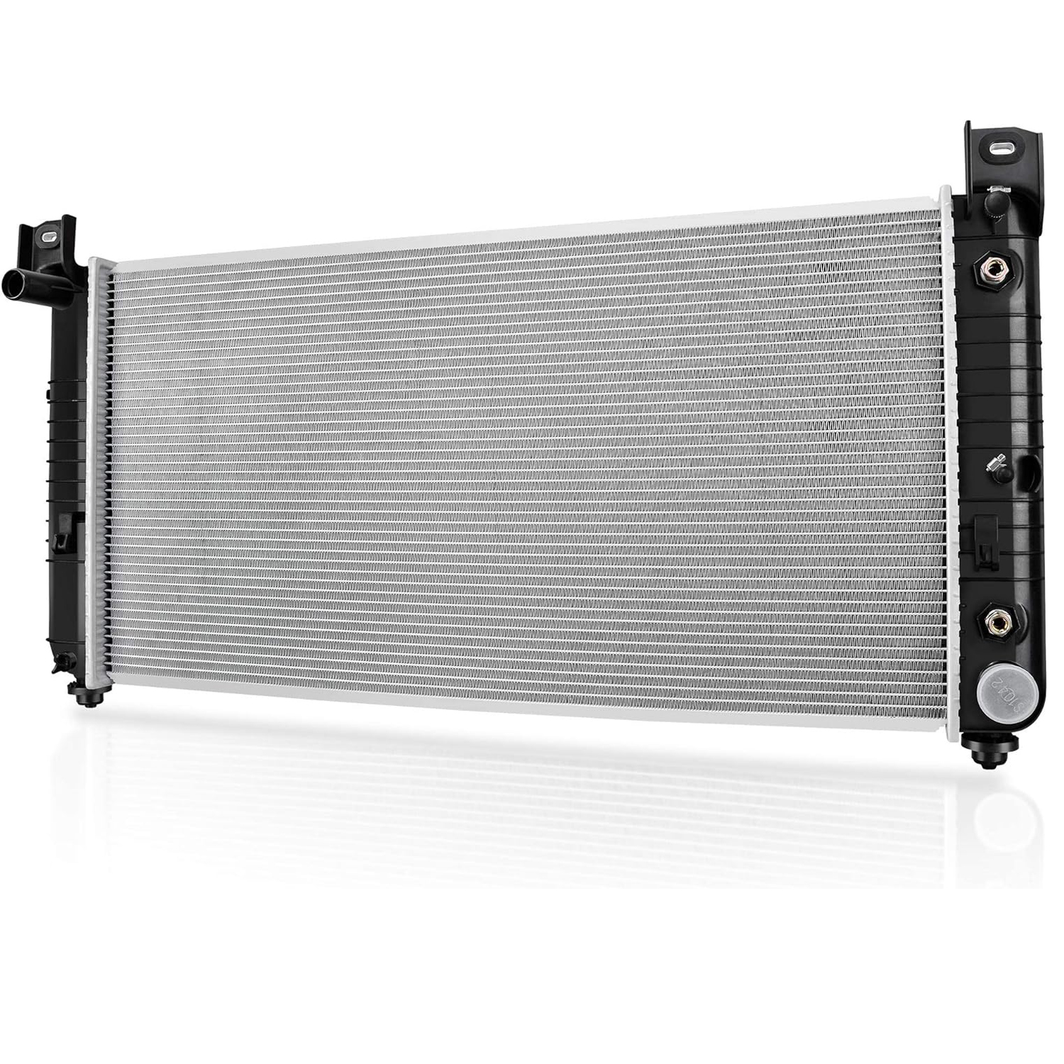Side view of YITAMOTOR® 34'' Radiator Compatible with Chevy Silverado Suburban Tahoe Cadillac Avalanche Escalade GMC Yukon Sierra ATRD1004
