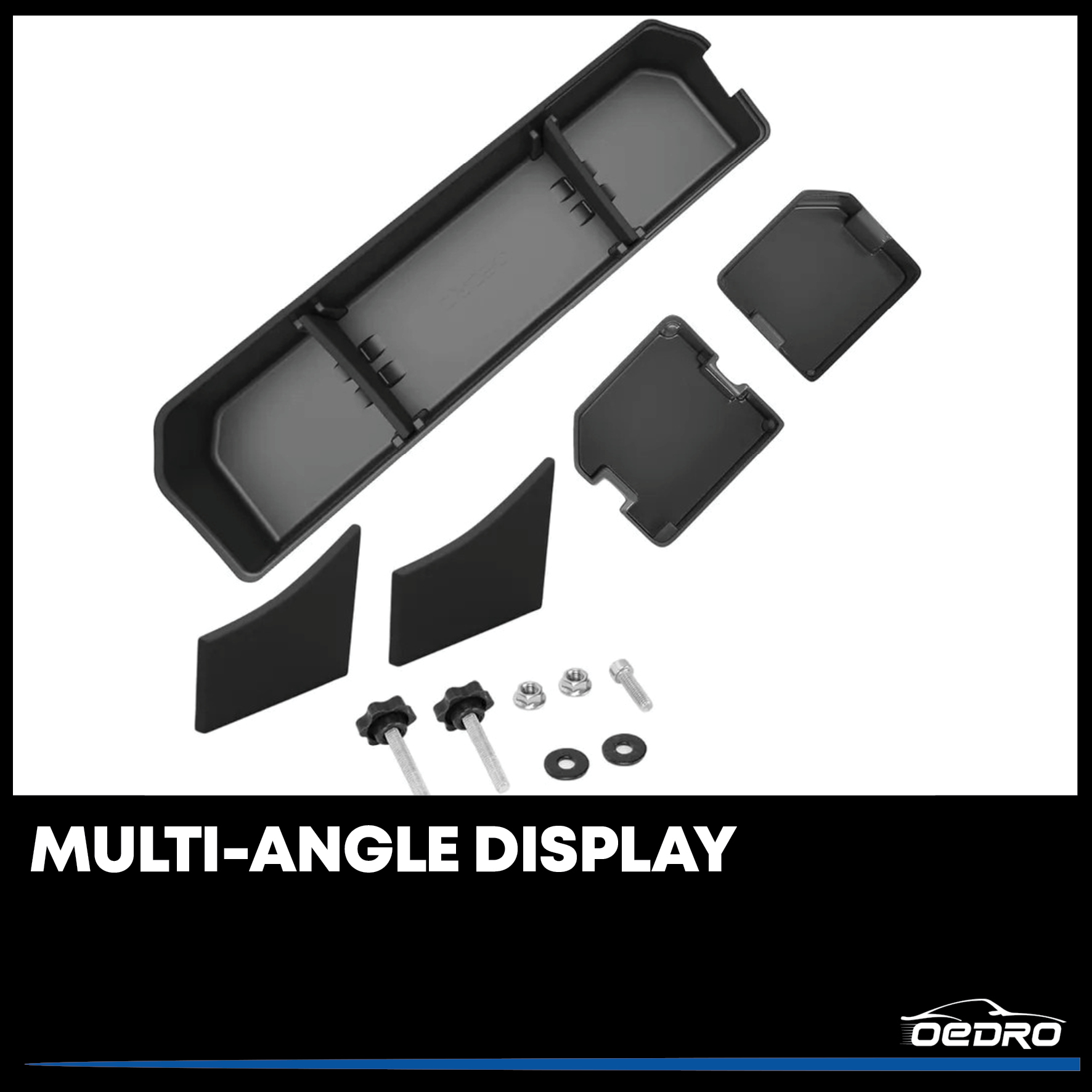 Side view of OEDRO Under Seat Storage Box for 2015-2026 Ford F150 SuperCrew Cab & Crew Cab, 3-in-1 Design Max Storage