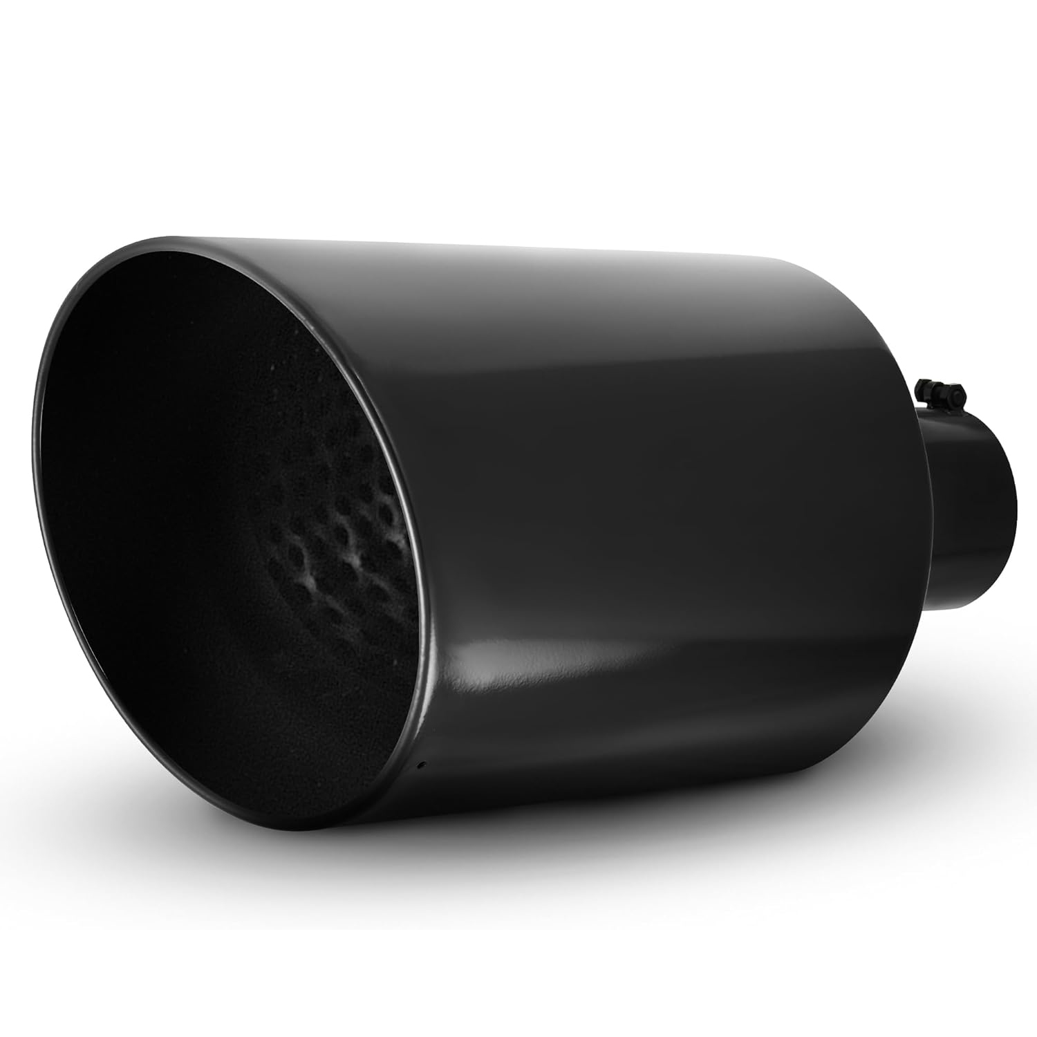YITAMOTOR 4"" 5 Inch Exhaust Tips, Stainless Steel Professional Exhaust Tip, Universal Polished Stainless Diesel Tailpipe Tip, Rolled Angle Cut