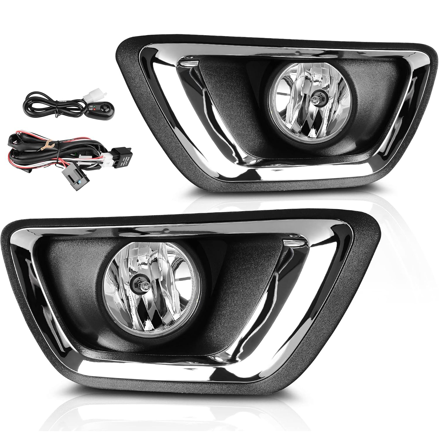 YITAMOTOR Fog Lights for 15-20 Chevy Colorado w/ Bulbs Wiring Harness & Switch