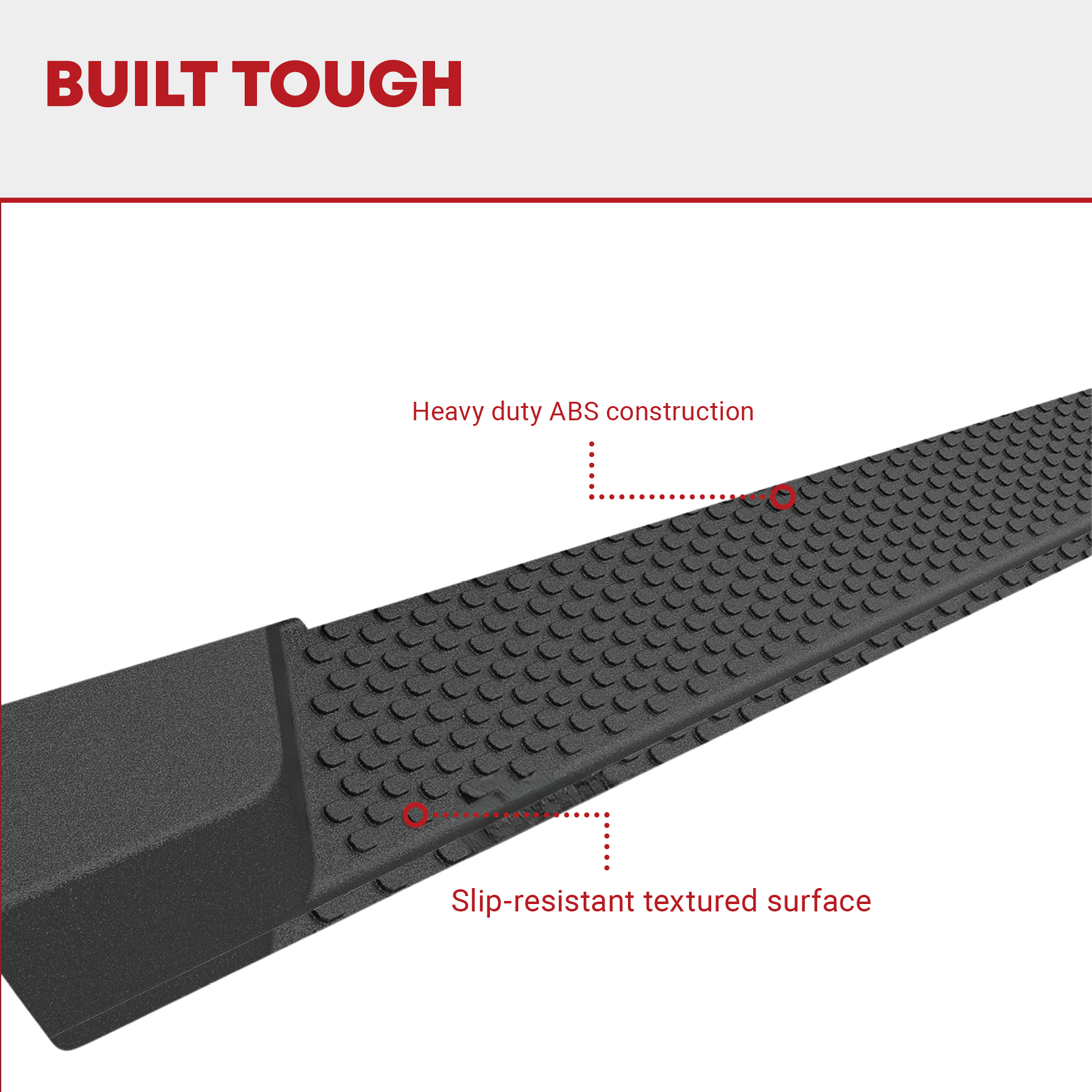 Side view of 6 inches OE Style Running Boards, Side Steps Compatible for 2018-2026 Jeep Wrangler JL 4-Door Black, Nerf Bars (Excl JK Model)