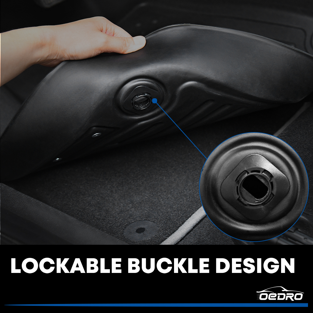 Side view of OEDRO Floor Mats Set for 2021-2025 Nissan Rogue (NOT Fit Sport or Select Models, Only Fit AWD Drive Models)